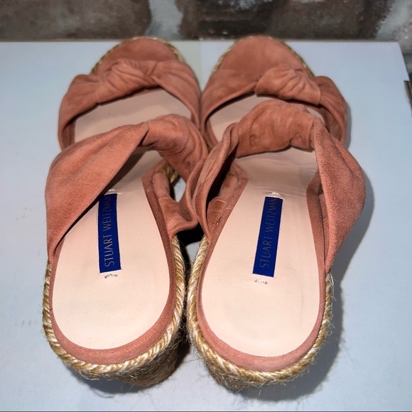 Knotted Pink Suede Heel - Picture 5 of 10